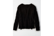 CHENILLE SIDE-TIE SWEATER