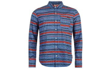 Long Sleeve Textile AOP Shirt Mens