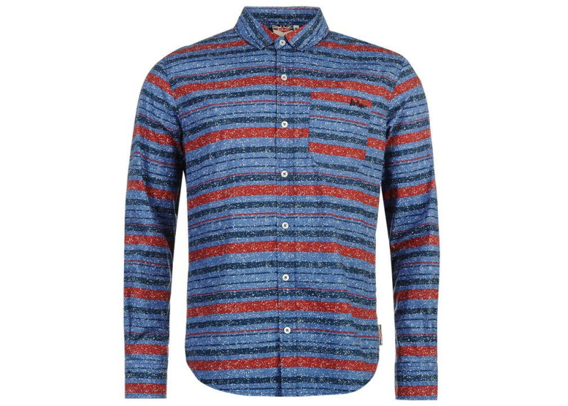 Long Sleeve Textile AOP Shirt Mens