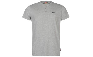 Lee Cooper Essential Three Button T Shirt Mens