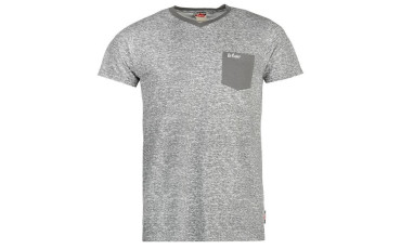 Lee Cooper V Neck Pocket T Shirt Mens