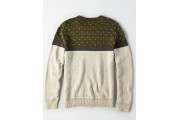 BIRD'S-EYE CREW NECK SWEATER