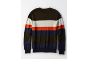 STRIPED CREW NECK SWEATER