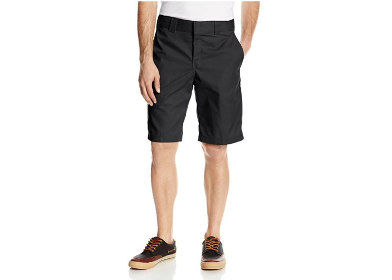 Dickies Men's 11 Inch Relaxed-Fit Stretch-Twill Work Short -Black