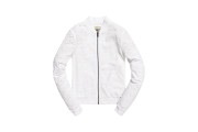 Schiffli Lace Bomber Jacket