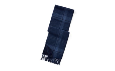 Reversible Plaid Wool Scarf