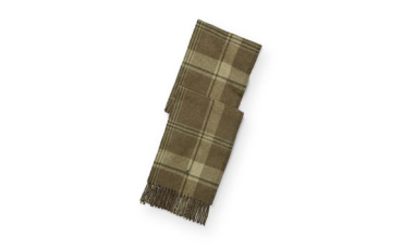 Reversible Plaid Wool Scarf