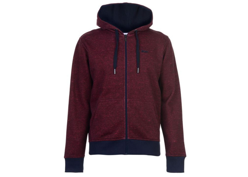 Textured AOP Zip Hoody Mens