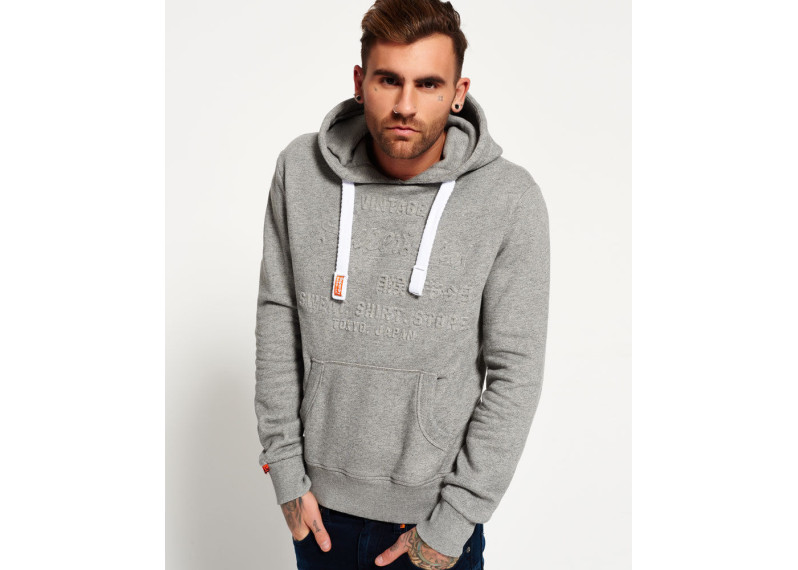 Sweat Shirt Store Embossed Hoodie