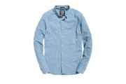 Tailored Long Sleeve Indigo Slim Shirt