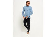 Tailored Long Sleeve Indigo Slim Shirt