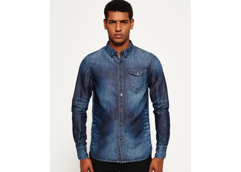 IE Ghost Button Down Denim Shirt