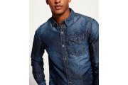 IE Ghost Button Down Denim Shirt