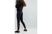 Leggings With Metallic Logo