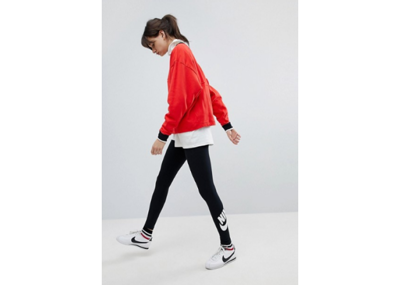 Leg A See Leggings In Black With Futura Logo