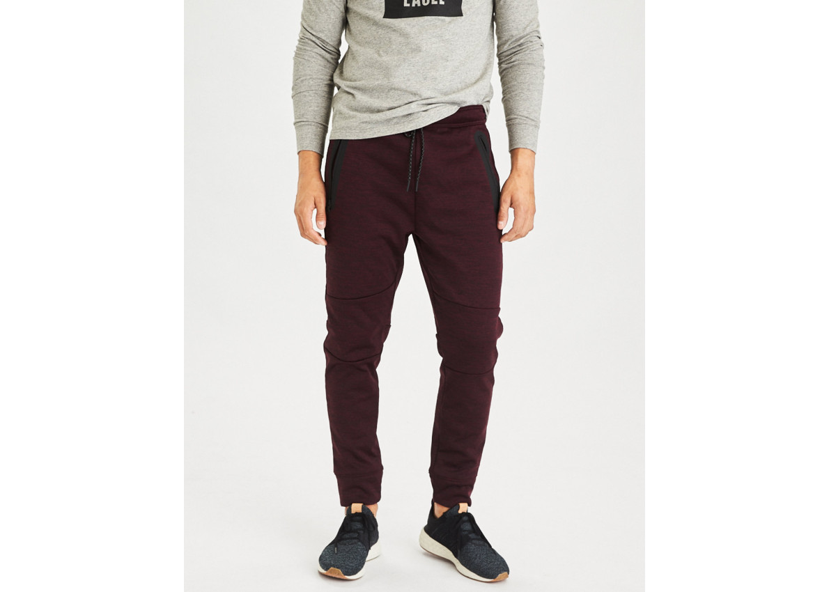 ae gridback fleece jogger