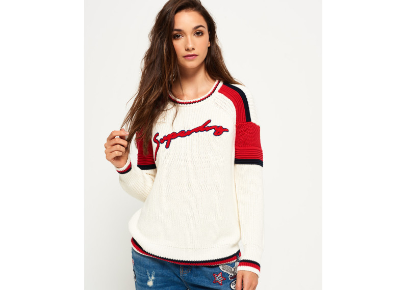 Preppy Blocked Knit Jumper