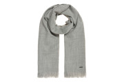 Solid Capital Fringe Scarf