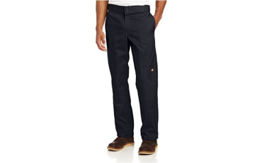 Regular Straight Fit Double Knee Stretch Twill Work Pant