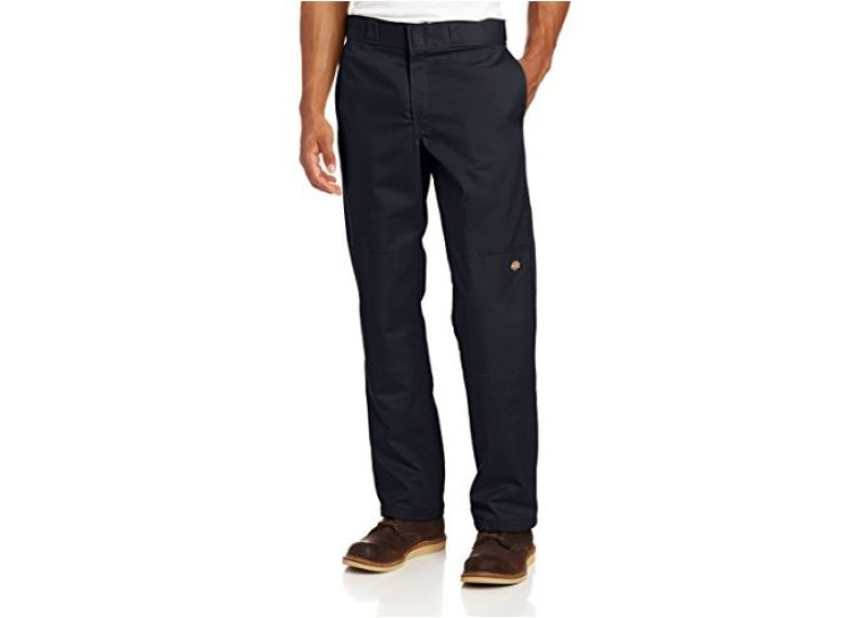 Regular Straight Fit Double Knee Stretch Twill Work Pant