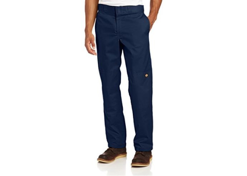 Regular Straight Fit Double Knee Stretch Twill Work Pant