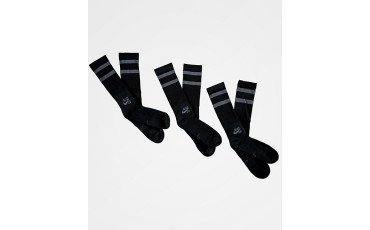 Nike SB 3 Pack Black & Charcoal Crew Socks