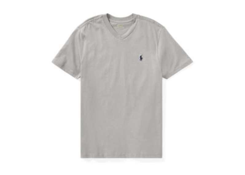 大童裝 Cotton Jersey V-Neck T-Shirt