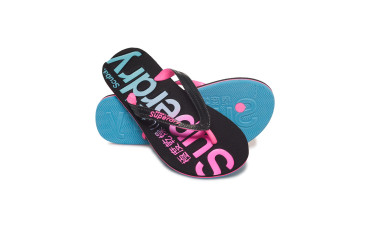 Faded Logo Scuba Flip Flops