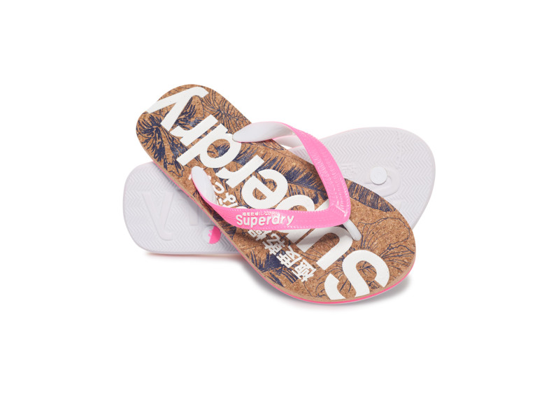 Printed Cork Flip Flops