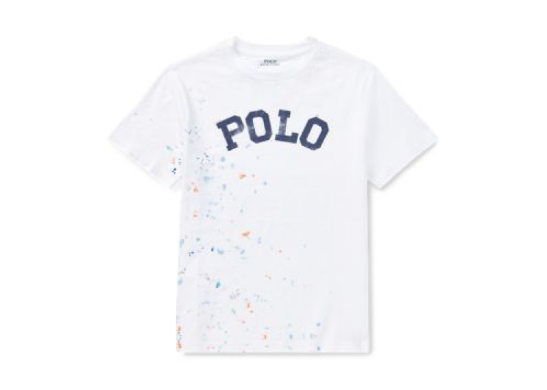 大童 Paint-Splatter Cotton T-Shirt