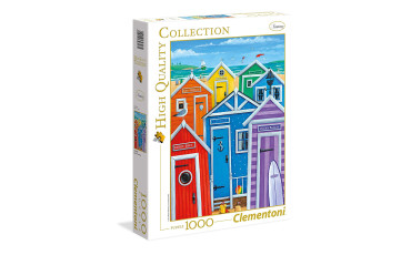 Clementoni Rainbow beach huts Puzzle (1000 Piece)