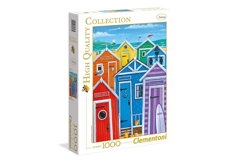 Clementoni Rainbow beach huts Puzzle (1000 Piece)