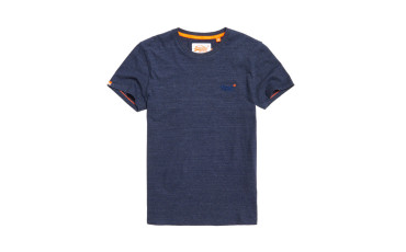 Orange Label Vintage Embroidery T-Shirt Atlantic Navy Grit