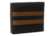 COACH Modern Varsity Stripe Compact ID Wallet-Saddle