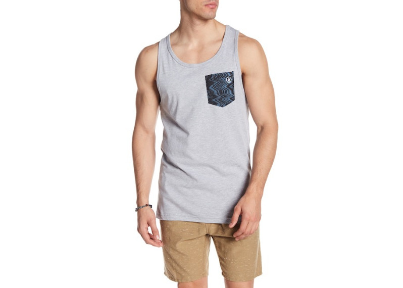 Printed Pocket Tank Top