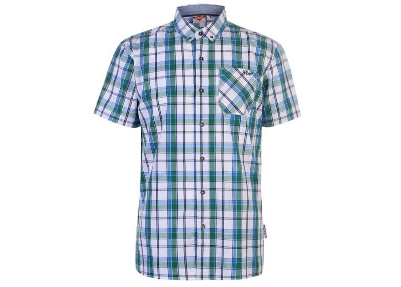 Short Sleeve Check Shirt Mens