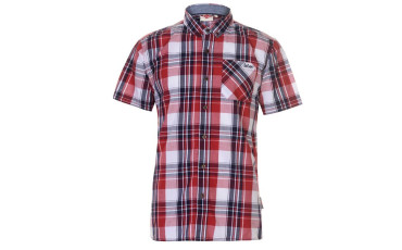 Short Sleeve Check Shirt Mens