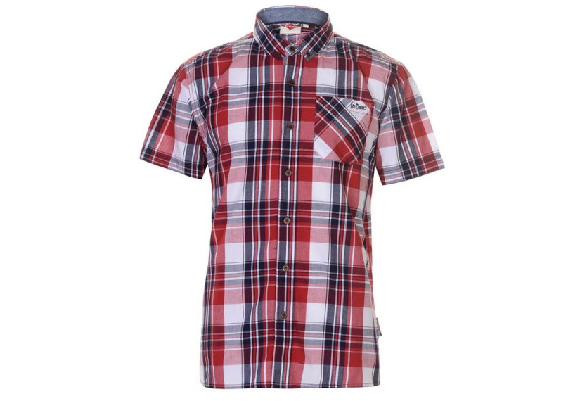 Short Sleeve Check Shirt Mens