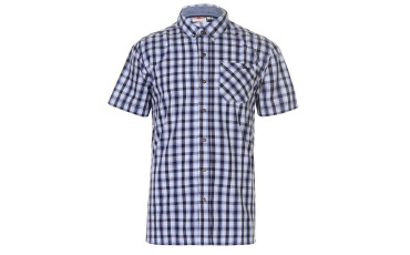 Short Sleeve Check Shirt Mens