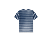 大童 Striped Jersey V-Neck T-Shirt