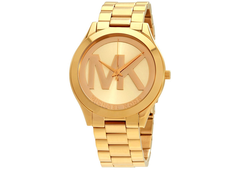 Slim Runway Gold Dial Ladies Watch