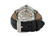 Townsman Automatic See Through Dial Black Leather Men's Watch