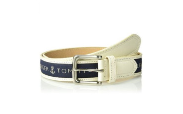 Tommy Hilfiger Men's Ribbon Inlay Belt (Standard & Big and Tall Sizes)