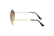 Light Brown Gradient Metal Sunglases