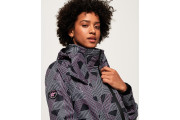 Technical Hooded Print Pop Zip Windcheater