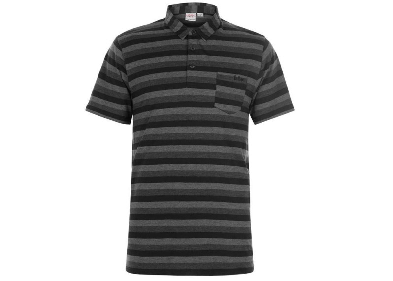 Tonal Stripe Polo Shirt Mens