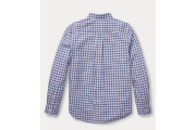 Plaid Stretch Cotton Shirt 大童裝