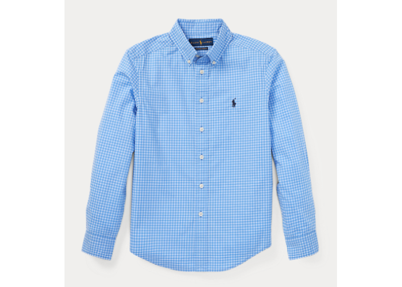 Plaid Stretch Cotton Shirt