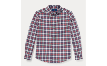 Plaid Cotton Oxford Shirt