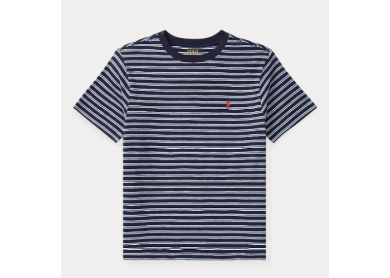 大童 Striped Cotton Jersey T-Shirt